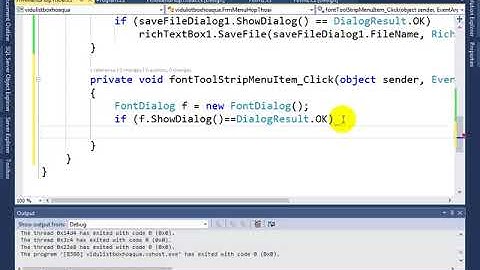 7  fontDialog va ColorDialog