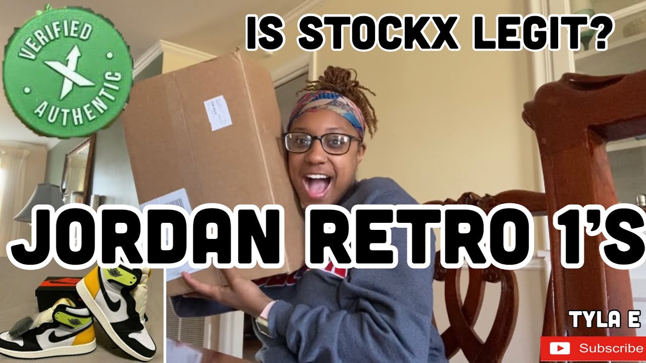 STOCKX Unboxing |JORDAN 1 RETRO Volt University Gold - YouTube
