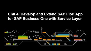 Create and Deploy SAP Fiori app 6/8: Demo Service Layer Overview