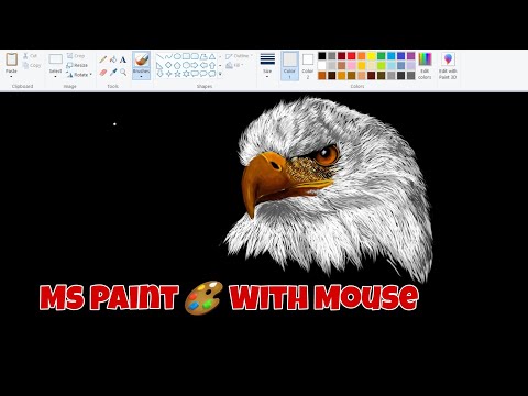 Creating a Jaw Dropping Realistic Eagle Drawing in MS Paint| Drawing an Eagle that Will Amaze You