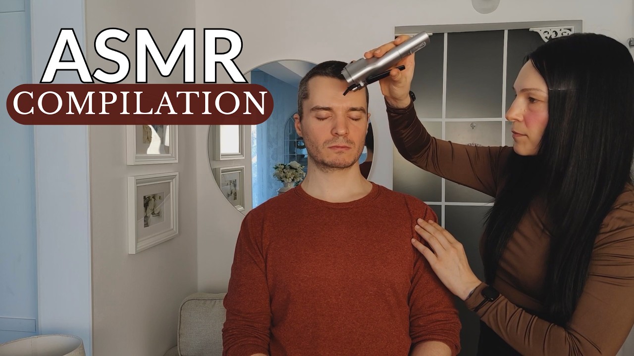 ASMR Compilation - Body Scan & Sculpt / Face Paint & Body Scan / Hair ...
