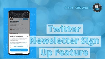 Twitter Newsletter Sign Up Feature