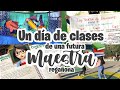 Un día de CLASES presenciales con una FUTURA MAESTRA (de las que regañan) 👩🏻‍🏫📚✏️