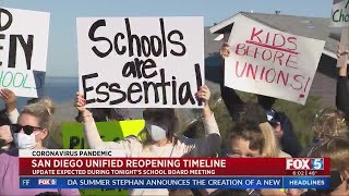 San Diego Unified To Update District's Reopening Timeline