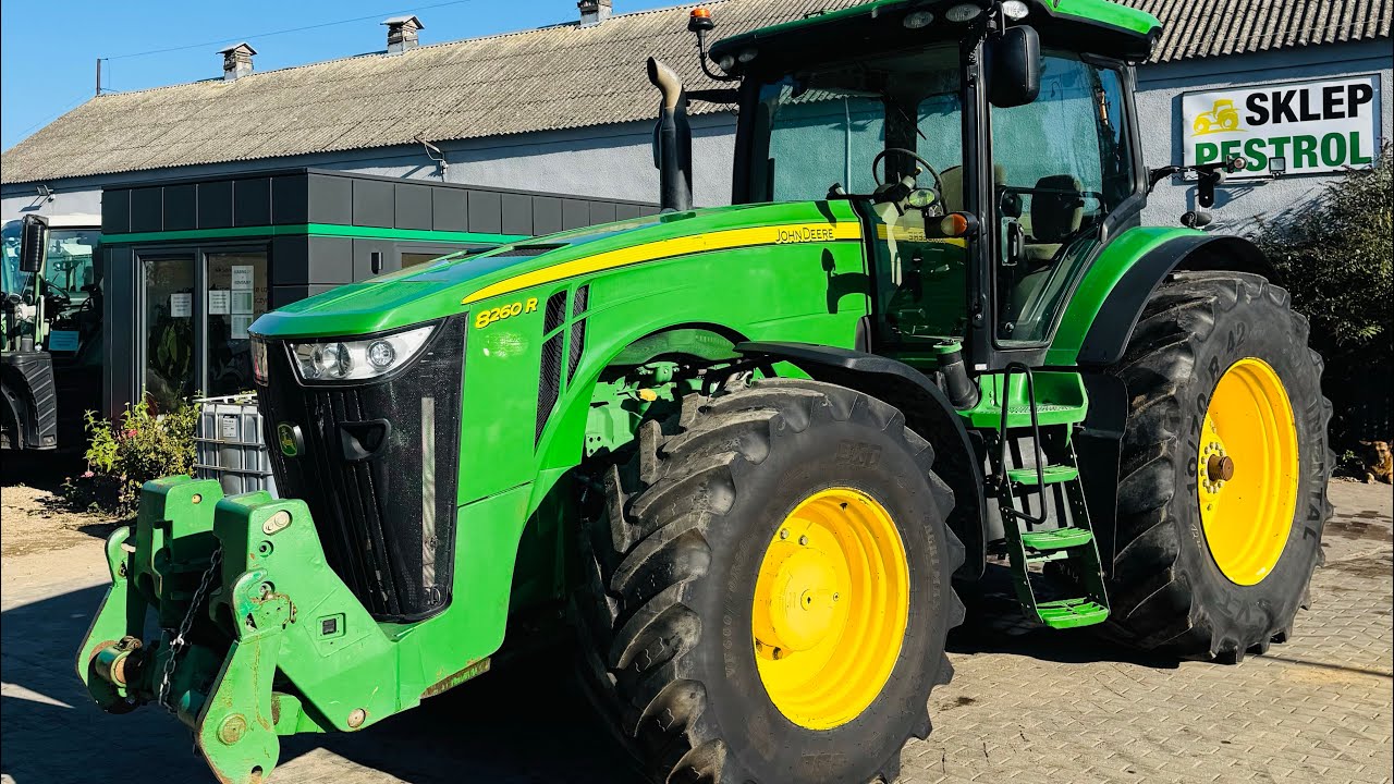 John Deere 8260R! 260/300 KM silnik 9 litrów! Pneumatyka, miękka ośka, prezentacja/review 