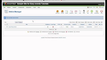 Joomla 1.5 How to add articles to a menu (Getting articles to show up)