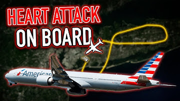 Elke minuut telt. AAL-piloten haasten zich om te landen om het leven van een passagier te REDDEN....