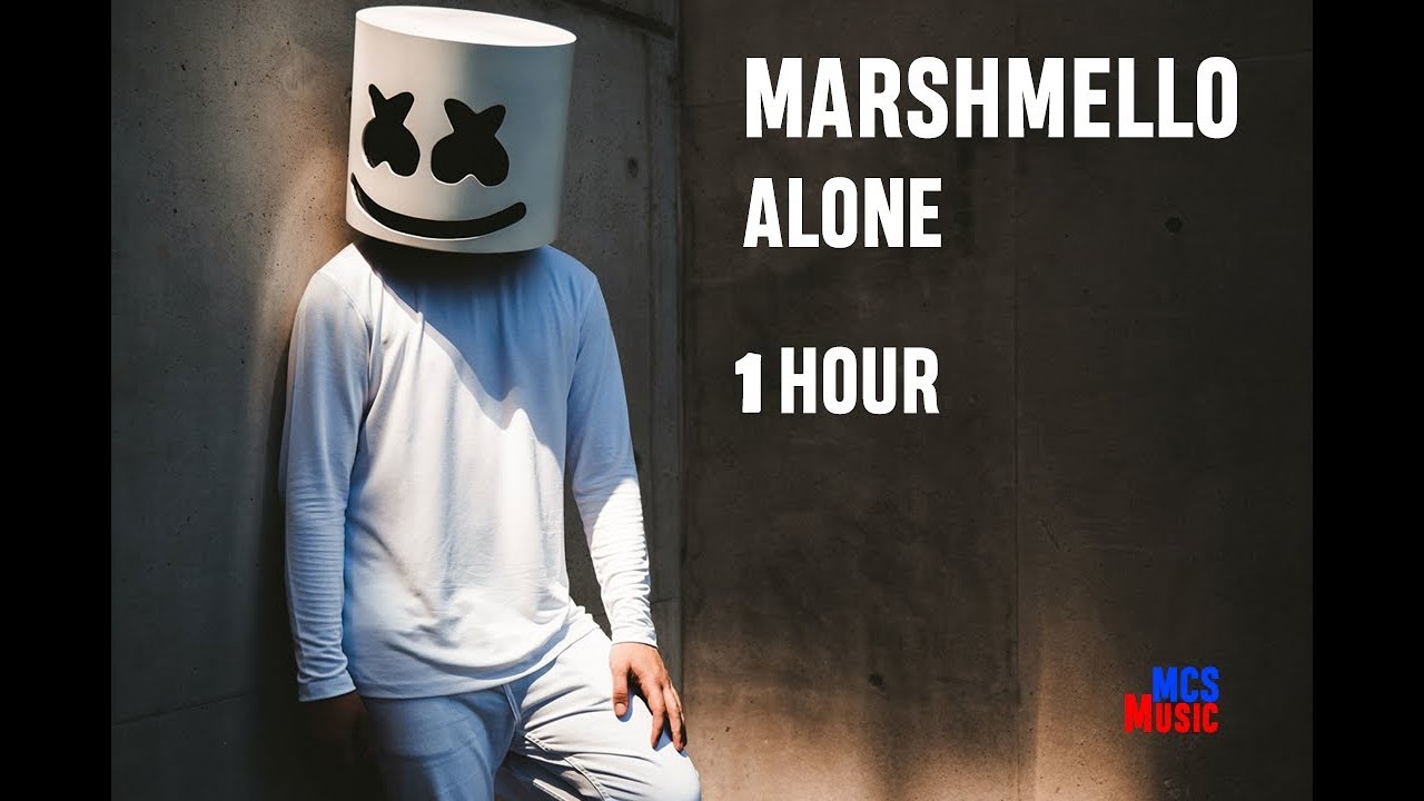Marshmello Alone 1 Hour Version Youtube - alone marshmello shirt roblox