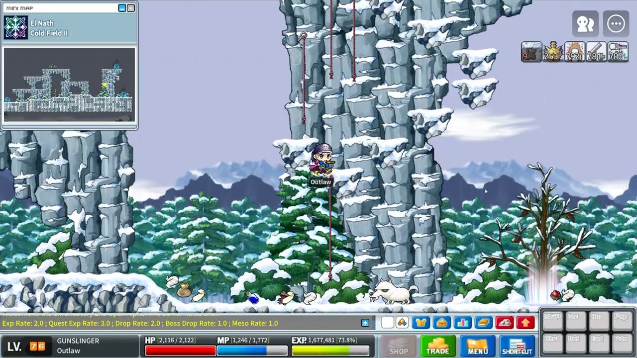 Chronostory LvL 76 Gunslinger Wing training at White Fangs