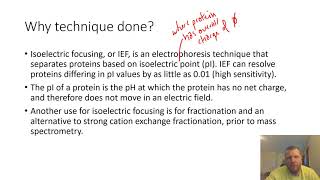 Biochemical Techniques - Isoelectric Focusing