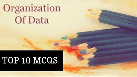 Top 10 Mcqs of Ch4 organization of data #economics  class11