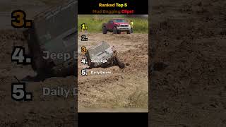 Ranked Top 5 Mud Bogging Clips!  #automobile #funny #offroad #mudrunner #fypyoutube #fyp #bogging