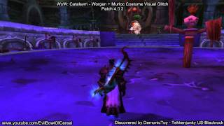 WoW: Cataclysm - Worgen + Murloc Costume Visual Glitch/Bug