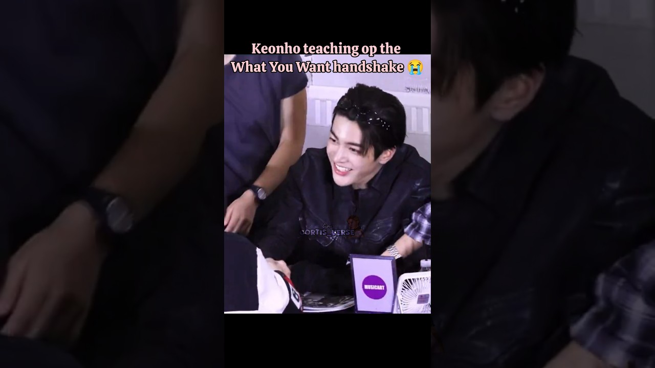 [CORTIS] Keonho teaching the What You Want handshake at yhe Fansign 💕 || update ||