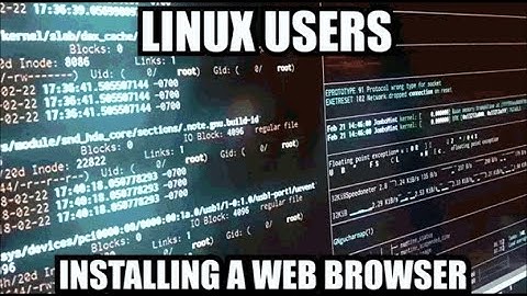 how linux users ACTUALLY install a browser