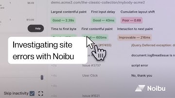 How to investigate ecommerce errors with session replays & user insights | Noibu Help Code