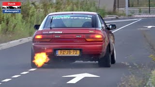 650HP RB25-Swapped Nissan 200SX S13 - Slides, Flames & Epic Sounds!