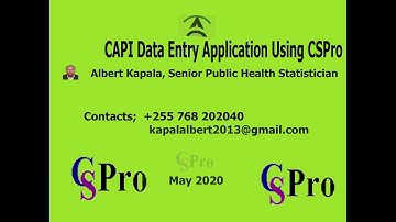 Video 07 Adding External Data File in CSPro 0106