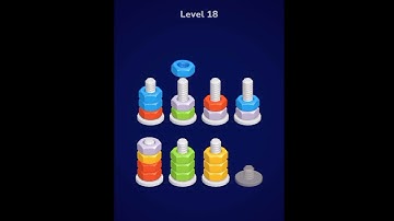 Nuts color sort puzzle game level 18