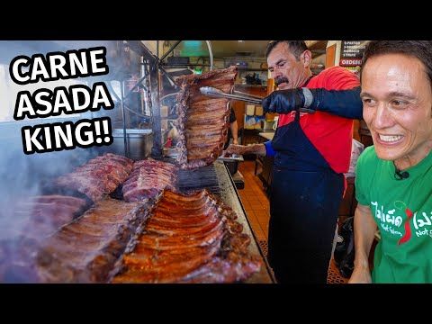 Mexican Street Food - CARNE ASADA KING!! ? Mexican Steak, Ribs, and Quesadillas!!