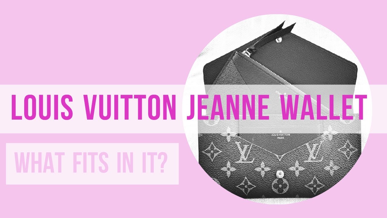Louis Vuitton Review: Jeanne Wallet - What Fits? - YouTube