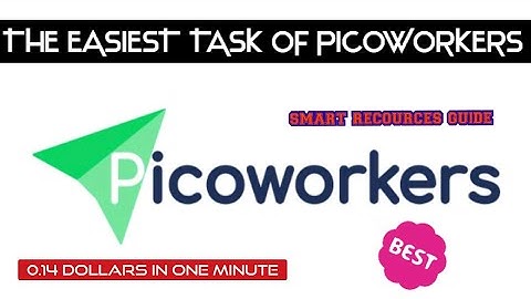 The easiest task on picoworkers Tutorial
