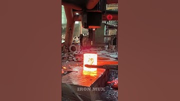 Creating Flanges Using Iron Billet #iron #flange