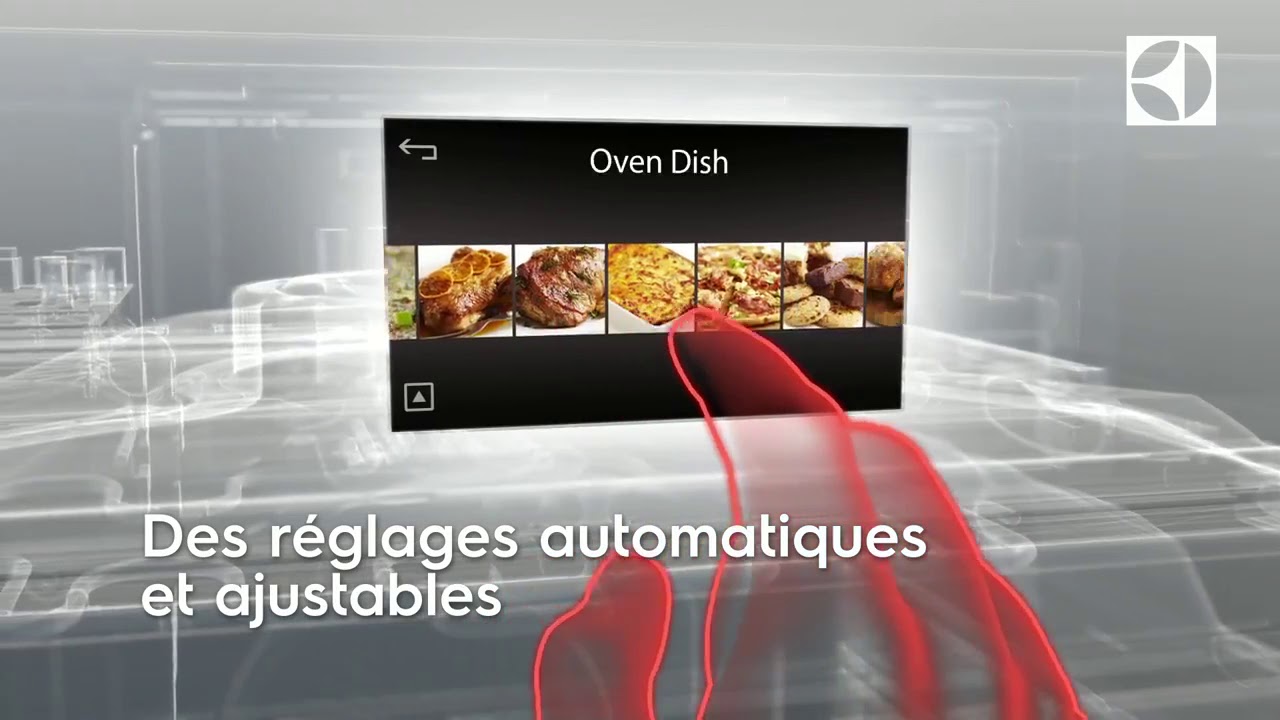 Four Electrolux avec écran tactile et couleurs