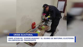ODPE ATRIBUYE “ERROR HUMANO” EL OLVIDO DE MATERIAL ELECTORAL EN EMPRESA DE TRANSPORTE