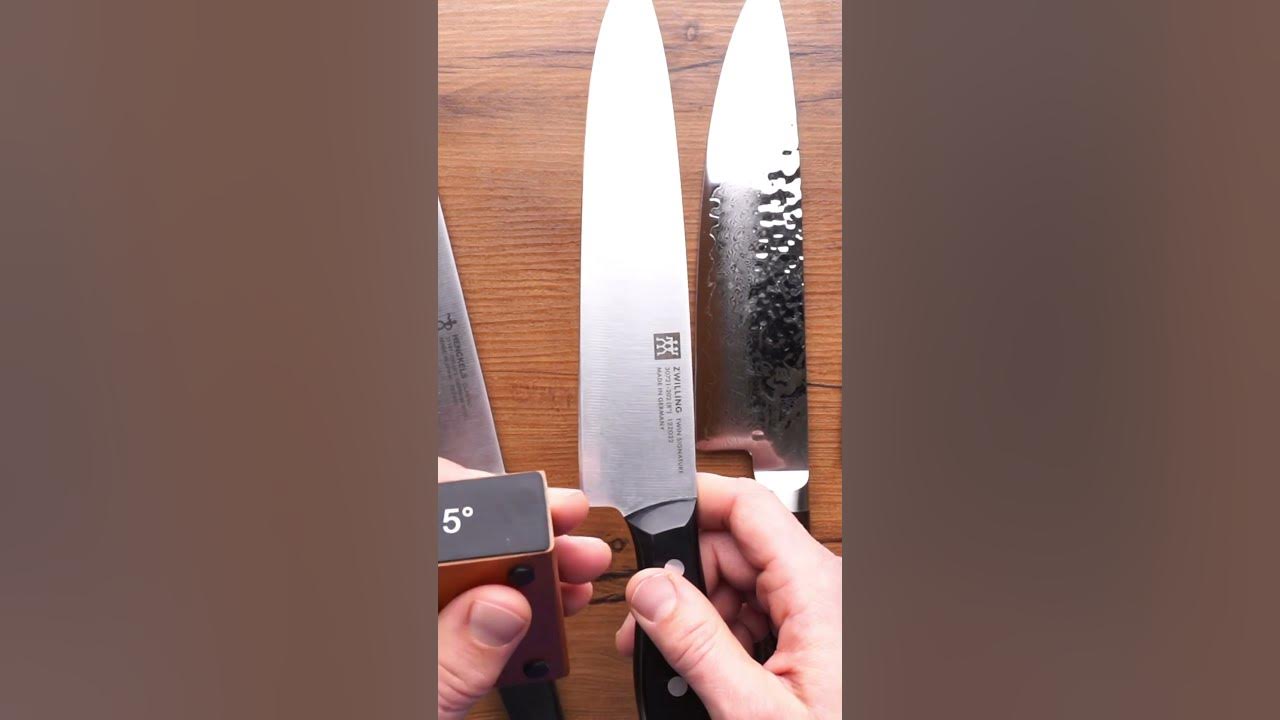 Which Sharpening angle is right for your kitchen knife? – Tumbler
