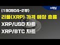 (190904-2부) 리플(XRP) 가격 예상 흐름( XRP/USD 차트, XRP/BTC 차트)