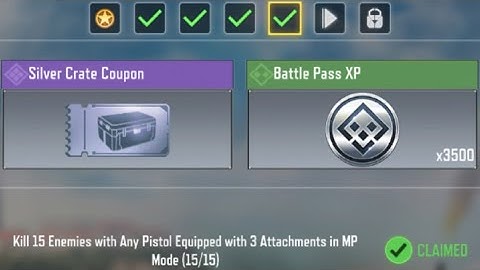 Call Of Duty Mobile Kill 15 Enemies with Any Pistol Equipped with 3 Attachments in MP Mode