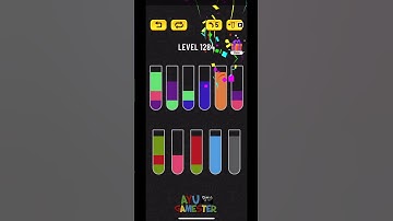 Water Sort puzzle level 1284 | AYU Gamester #shorts