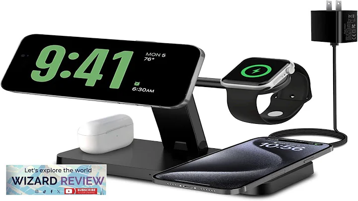 Magnetic Charging StationPDKUAI for MagSafe 4 in 1 Fast Wireless Charger Stand Review