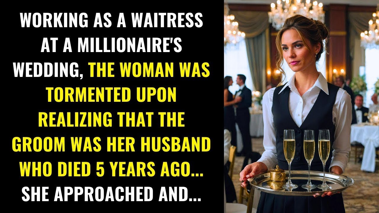 WAITRESS AT A LUXURY WEDDING DISCOVERS THE GROOM IS HER HUSBAND WHO DIED 5 YEARS AGO