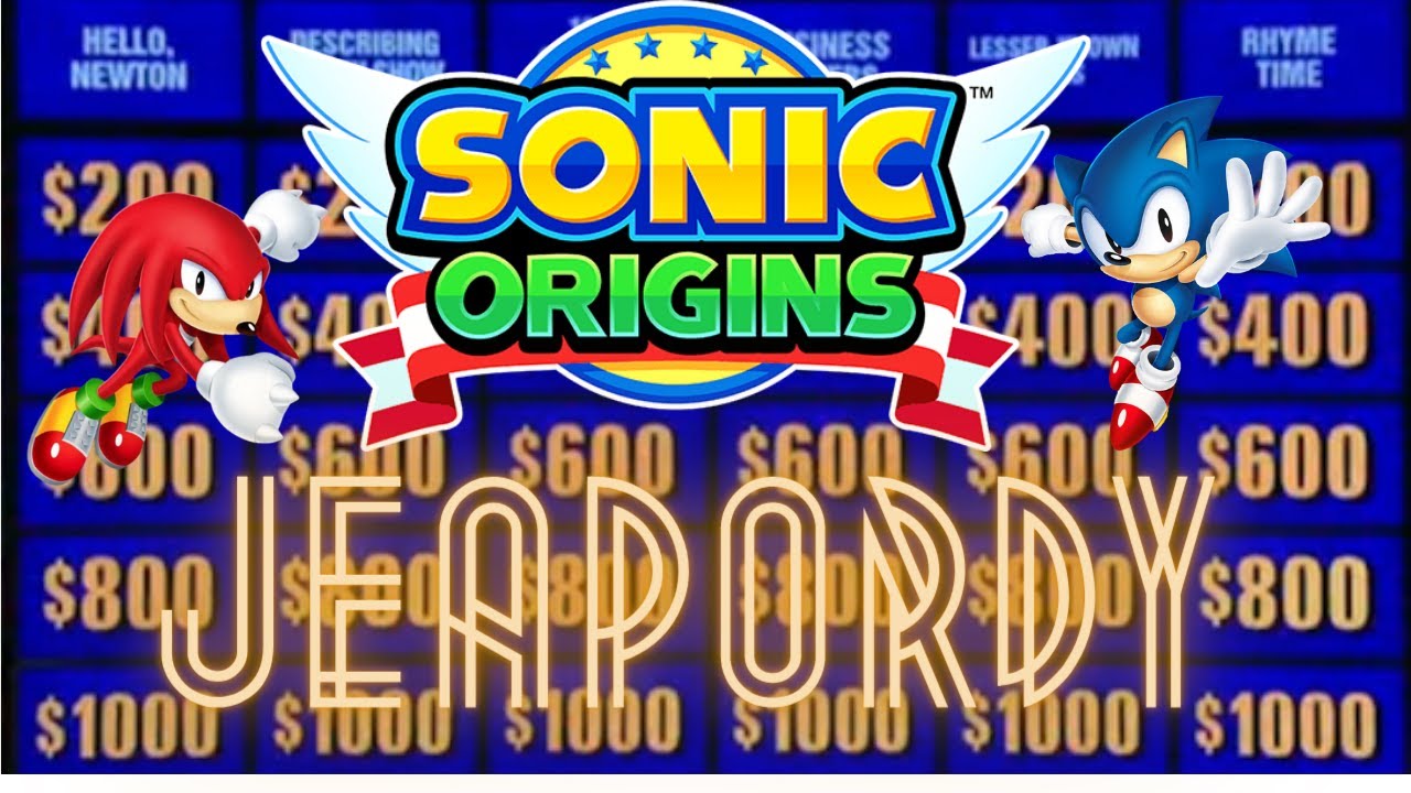 Sonic Jeopardy + Sonic Origins Ending YouTube