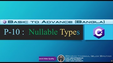 Part-10. C# B-A Tutorial (Bangla). Nullable Types