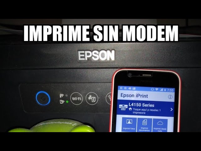 Wifi direct: wifi directo Epson L4150 : imprimir sin tener un módem. -  YouTube