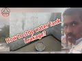 How to Stop water Tank Leakage?