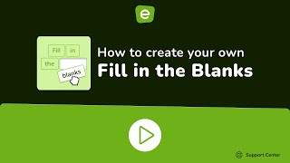 How to create your own Fill in the Blanks game in Educaplay