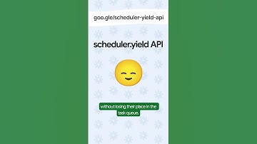 scheduler.yield API