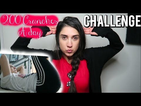 200 Crunches A Day For A Week Challenge ! - YouTube