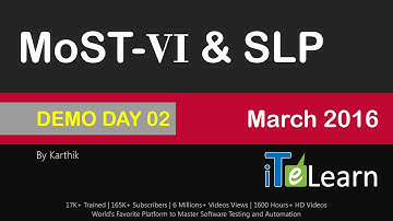 Master of Sotware Testing(MoST) VI Live Training & Selenium Live Project Demo Day 02 Mar 2016