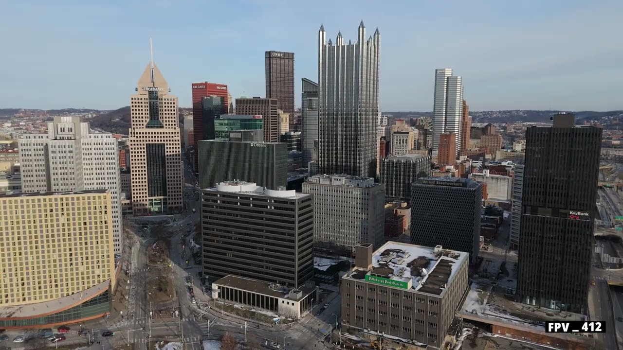 2025 Pittsburgh 4K Drone Stock Footage by Zachary Colbert Licensed Part 107 Pilot