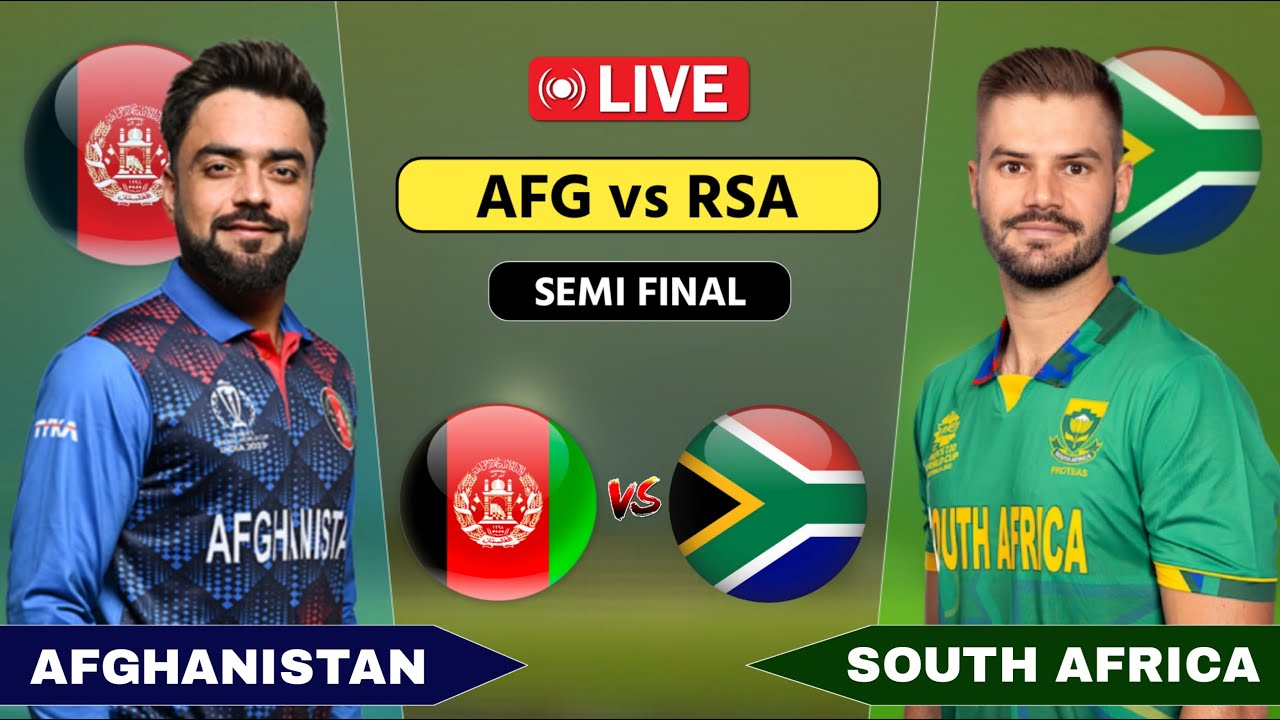 Live AFG vs SA Match Score Live Cricket Match Today T20 WC 2024 
