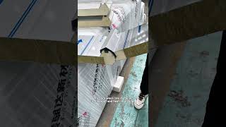 The rock wool core material is fireproof and heat-insulating, and is fixed with hidden nails!