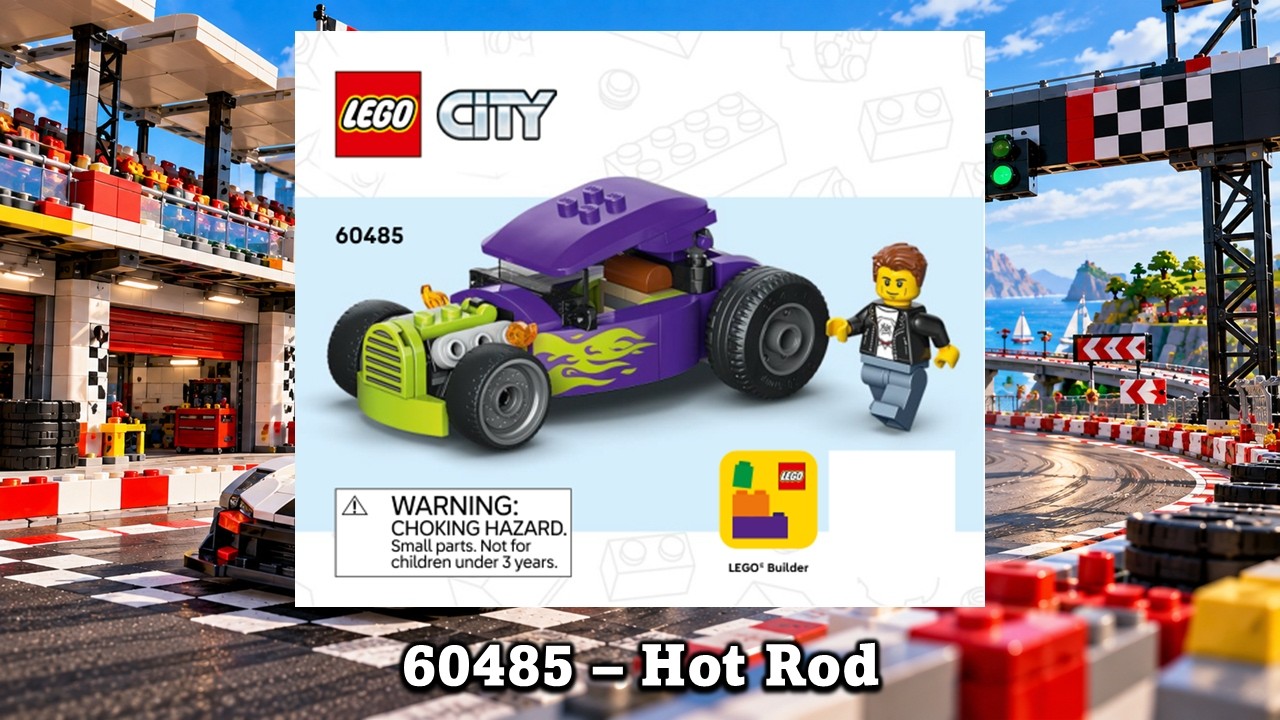LEGO City 60485 - Hot Rod - LEGO Instructions - YouTube