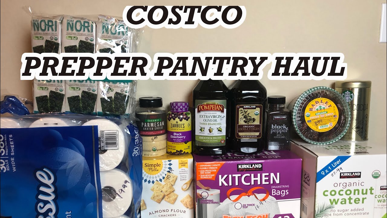Prepper Pantry Haul from COSTCO with Prices YouTube