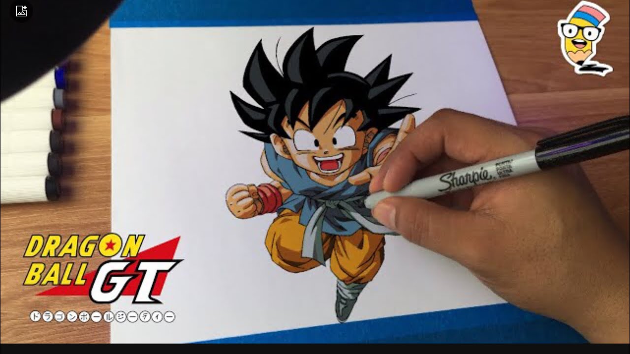 Como Dibujar a GOKU niño fácil “Dragon Ball GT” paso a paso - YouTube