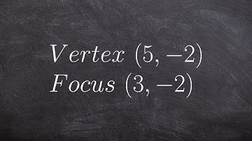 Write the equation of the parabola for conic sections given vertex and focus (mistake)